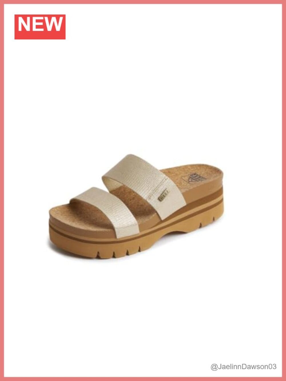 Platform Sandal with Arch Support and Cushion Footbed